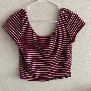 Striped crop top